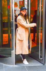 TROIAN BELLISARIO Leaves Her Hotel in New York 04/19/2017