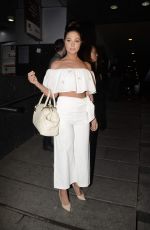 TULISA CONTOSTAVLOS at Dinner at Hakassan in Bandra 04/29/2017