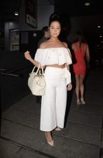 TULISA CONTOSTAVLOS at Dinner at Hakassan in Bandra 04/29/2017