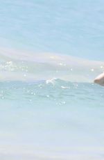UMA THURMAN in Bikini on the Beach in St Barth 04/01/2017