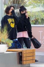 VANESSA and STELLA HUDGENS Heading to a Gym in Los Angeles 04/12/2017