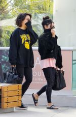 VANESSA and STELLA HUDGENS Heading to a Gym in Los Angeles 04/12/2017