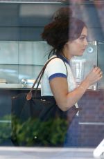 VANESSA HUDGENS Gets a Flat Tire while Shopping with STELLA in Los Angeles 04/28/2017
