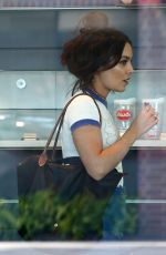 VANESSA HUDGENS Gets a Flat Tire while Shopping with STELLA in Los Angeles 04/28/2017