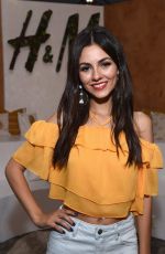 VICTORIA JUSTICE at H&M Loves Coachella Tent at Empire Polo Field 04/14/2017