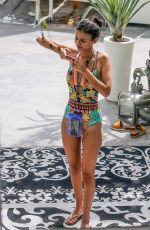 VICTORIA JUSTICE in Swimsuit at a Pool in Miami 07/16/2016