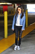 VICTORIA JUSTICE Leaves a Parking Lot in Los Angeles 04/03/2017