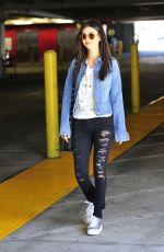 VICTORIA JUSTICE Leaves a Parking Lot in Los Angeles 04/03/2017