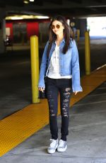 VICTORIA JUSTICE Leaves a Parking Lot in Los Angeles 04/03/2017