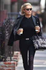 YOLANDA HADID Out and About in New York 04/10/2017