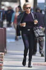 YOLANDA HADID Out and About in New York 04/10/2017