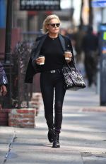YOLANDA HADID Out and About in New York 04/10/2017