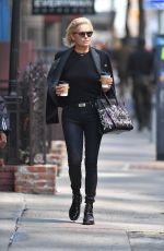 YOLANDA HADID Out and About in New York 04/10/2017
