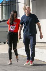 ZOE SALDANA and Marco Perego Out in West Hollywood 04/13/2017