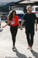 ZOE SALDANA and Marco Perego Out in West Hollywood 04/13/2017
