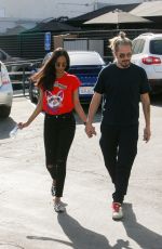 ZOE SALDANA and Marco Perego Out in West Hollywood 04/13/2017