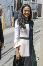 ZOE SALDANA Arrives at Chris Pratt