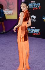 ZOE SALDANA at Guardians of the Galaxy Vol. 2 Premiere in Hollywood 04/19/2017