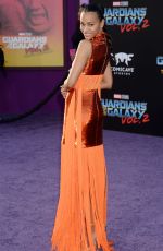 ZOE SALDANA at Guardians of the Galaxy Vol. 2 Premiere in Hollywood 04/19/2017