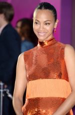 ZOE SALDANA at Guardians of the Galaxy Vol. 2 Premiere in Hollywood 04/19/2017