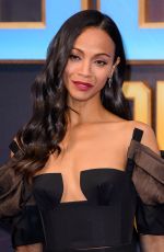 ZOE SALDANA at Guardians of the Galaxy Vol. 2 Premiere in London 04/24/2017