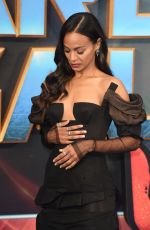 ZOE SALDANA at Guardians of the Galaxy Vol. 2 Premiere in London 04/24/2017