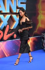 ZOE SALDANA at Guardians of the Galaxy Vol. 2 Premiere in London 04/24/2017