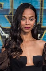 ZOE SALDANA at Guardians of the Galaxy Vol. 2 Premiere in London 04/24/2017