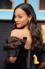 ZOE SALDANA at Guardians of the Galaxy Vol. 2 Premiere in London 04/24/2017