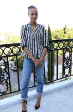 ZOE SALDANA at Guardians of the Galaxy Vol. 2 Press Conference in Los Angeles 04/20/2017