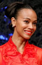 ZOE SALDANA at Guardians of the Galaxy Vol. 2 Press Conference in Tokyo 04/11/2017