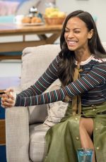 ZOE SALDANA at Lorraine Show in London 04/24/2017