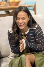 ZOE SALDANA at Lorraine Show in London 04/24/2017