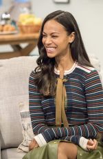 ZOE SALDANA at Lorraine Show in London 04/24/2017