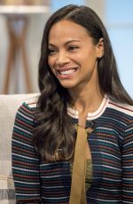 ZOE SALDANA at Lorraine Show in London 04/24/2017