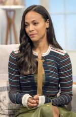 ZOE SALDANA at Lorraine Show in London 04/24/2017