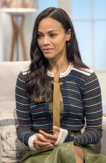 ZOE SALDANA at Lorraine Show in London 04/24/2017