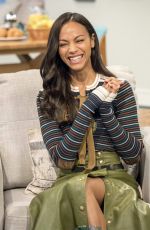 ZOE SALDANA at Lorraine Show in London 04/24/2017