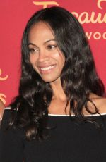 ZOE SALDANA at Madame Tussaud