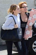 ZOEY DEUTCH and LEA THOMPSON Out in Beverly Hills 04/13/2017