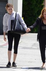 ZOEY DEUTCH and LEA THOMPSON Out in Beverly Hills 04/13/2017