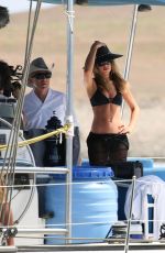 ABIGAIL ABBEY CLANCY in Bikini for Britain’s Next Top Model on a Yacht in Cape Verde 05/10/2017