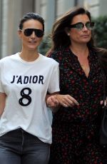 ALENA SEREDOVA Out Shopping in Milan 05/17/2017