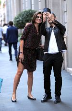 ALENA SEREDOVA Out Shopping in Milan 05/17/2017