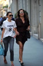 ALENA SEREDOVA Out Shopping in Milan 05/17/2017