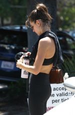 ALESSANDRA AMBROSIO in Leggings Out in Brentwood 05/04/2017
