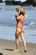 ALESSANDRA AMBROSIO in Swimsuit on the Beach in Malibu 05/29/2017