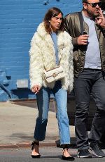ALEXA CHUNG Out and About in New York 04/05/2017