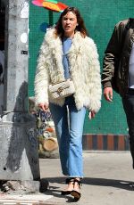 ALEXA CHUNG Out and About in New York 04/05/2017