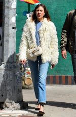 ALEXA CHUNG Out and About in New York 04/05/2017